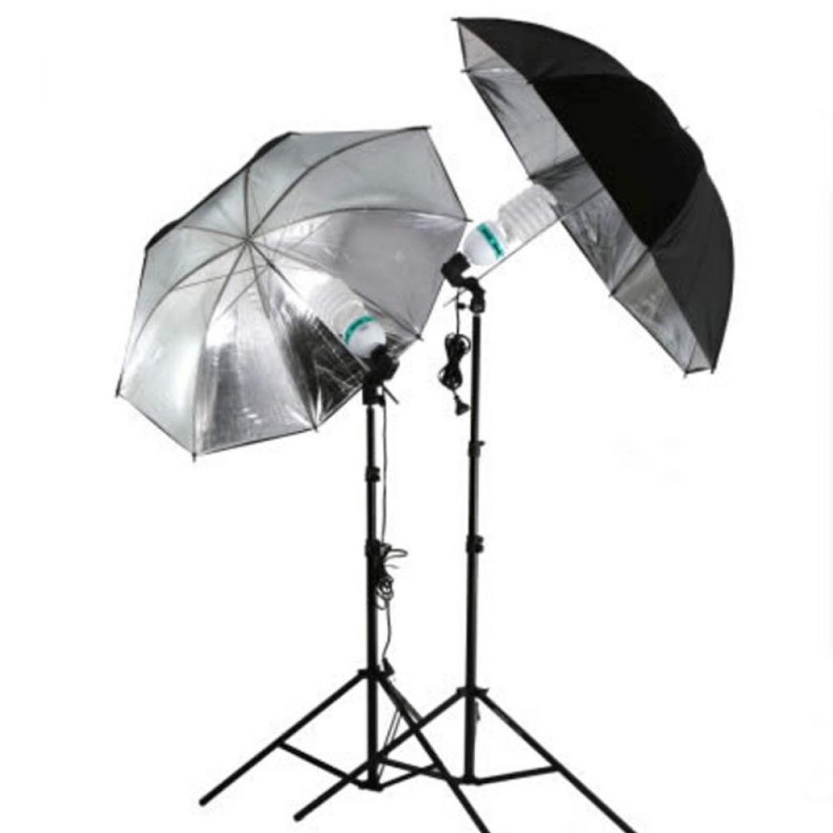 Interfit INT262 36" Silver Lighting Umbrella w/ Black Backing 