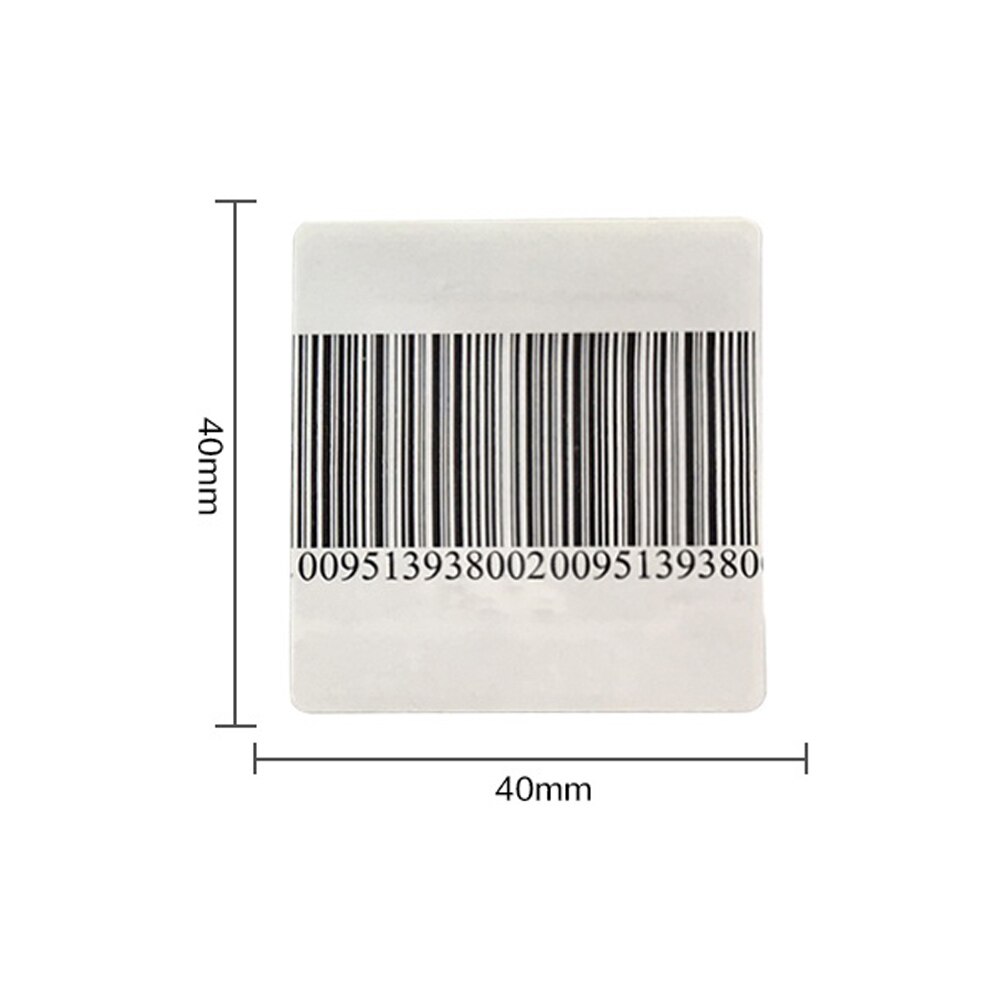 supermarket RF8.2Mhz eas system label deactivator in high speed+1000 piece 4X4cm barcode security label 